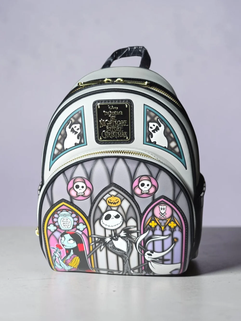 Loungefly NBC Stained Glass Mini Backpack BoxLunch Exclusive NWT